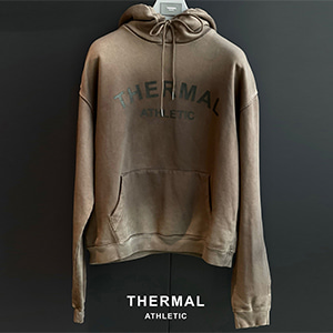 [THERMAL] 004 Hand 2tone Dyeing 후디 ( BAGUETTE BROWN )