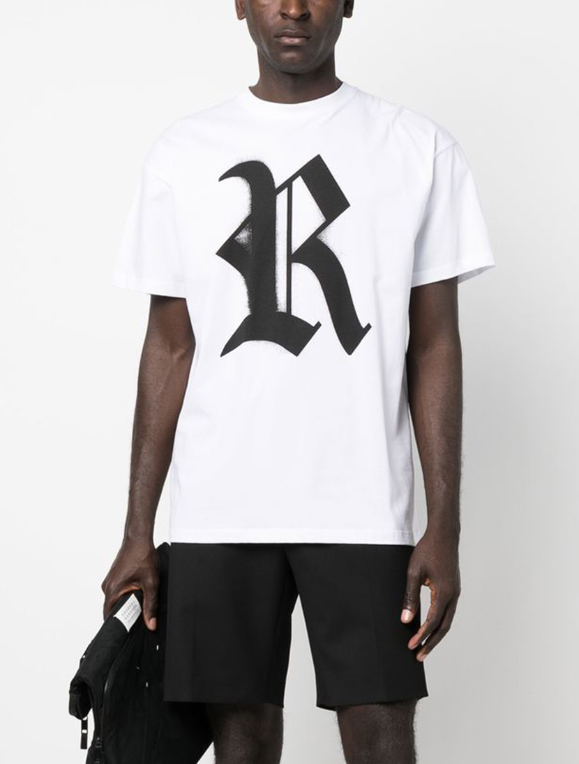R 프린팅 와이드핏 티셔츠 ( WHITE )
